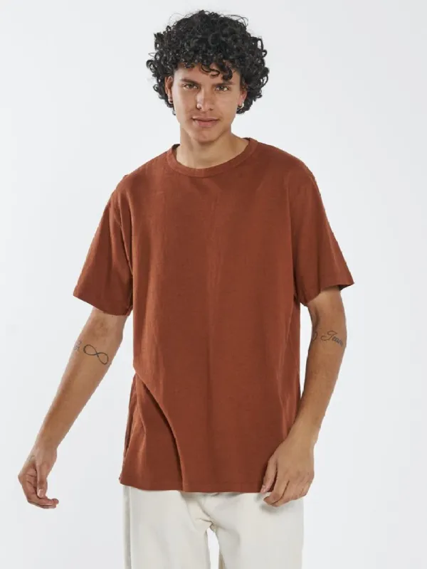Hemp Thrills Embro Merch Fit Tee - Coffee sold by Thrills