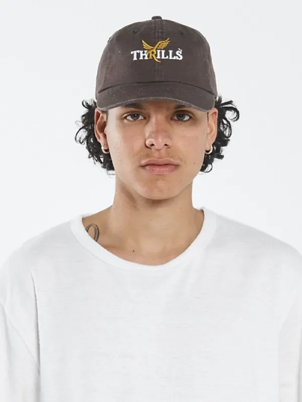 Golden 6 Panel Cap - Postal Brown sold by Thrills