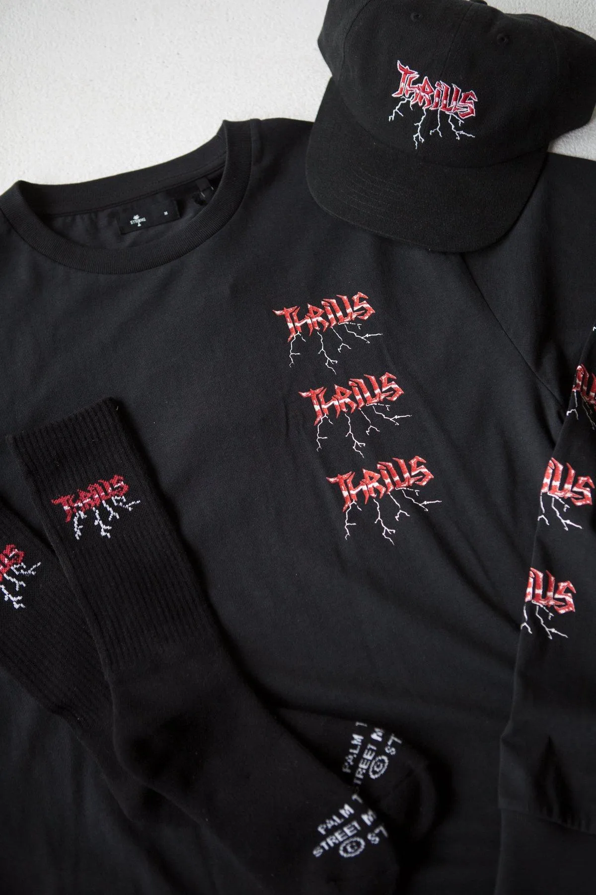 Shocker Merch Fit Long Sleeve Tee - Washed Black sold by Thrills product image thumbnail 4