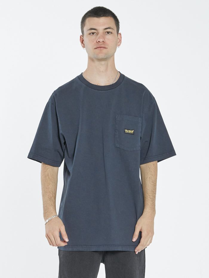 Thrills Union Oversize Fit Pocket Tee - True Navy sold by Thrills product image thumbnail 3