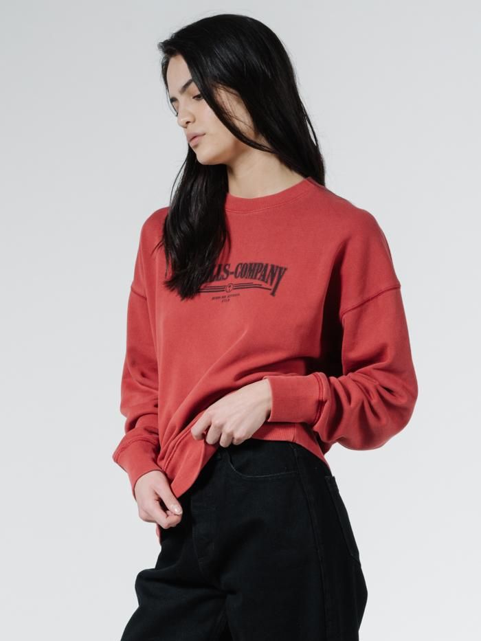 Underline Slouch Crew - Redwood sold by Thrills product image thumbnail 3