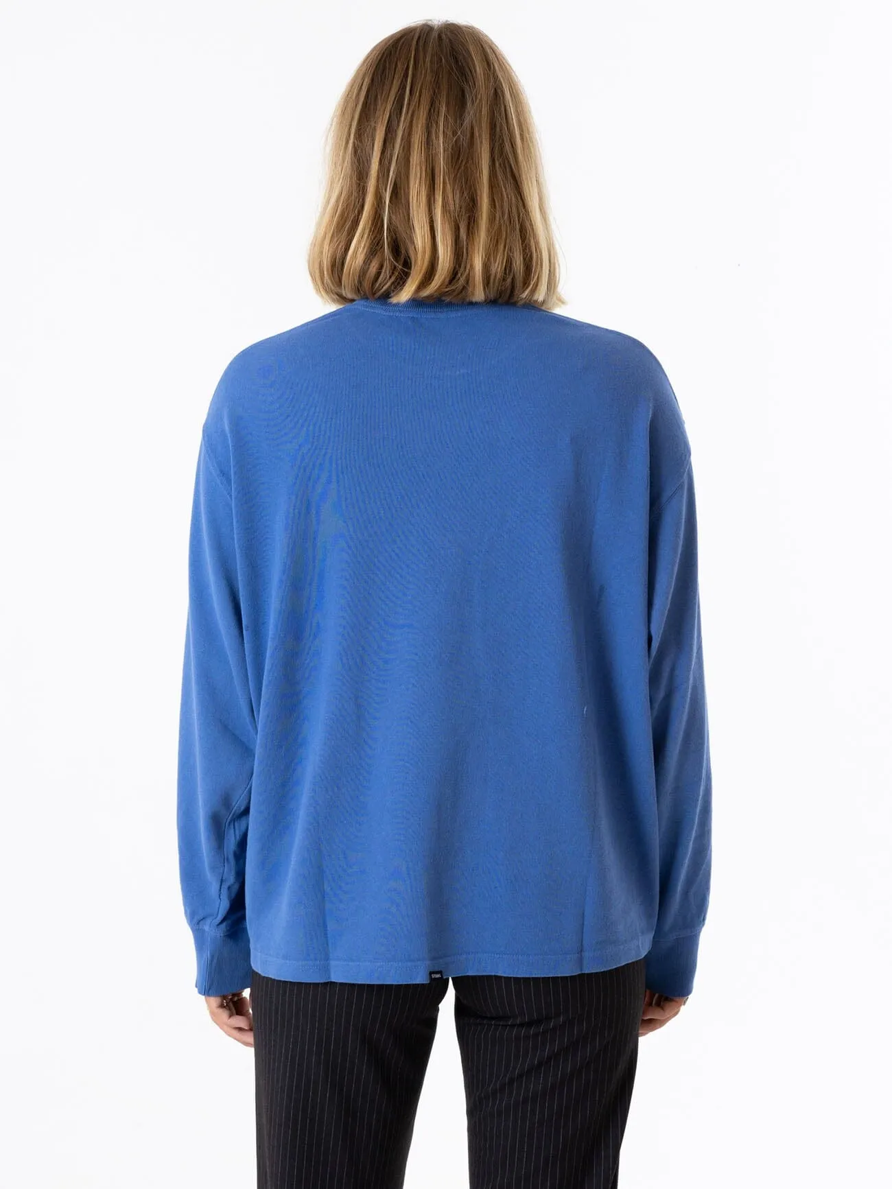 Spectral Long Sleeve Oversized Tee - Vintage Royal Blue sold by Thrills product image thumbnail 2