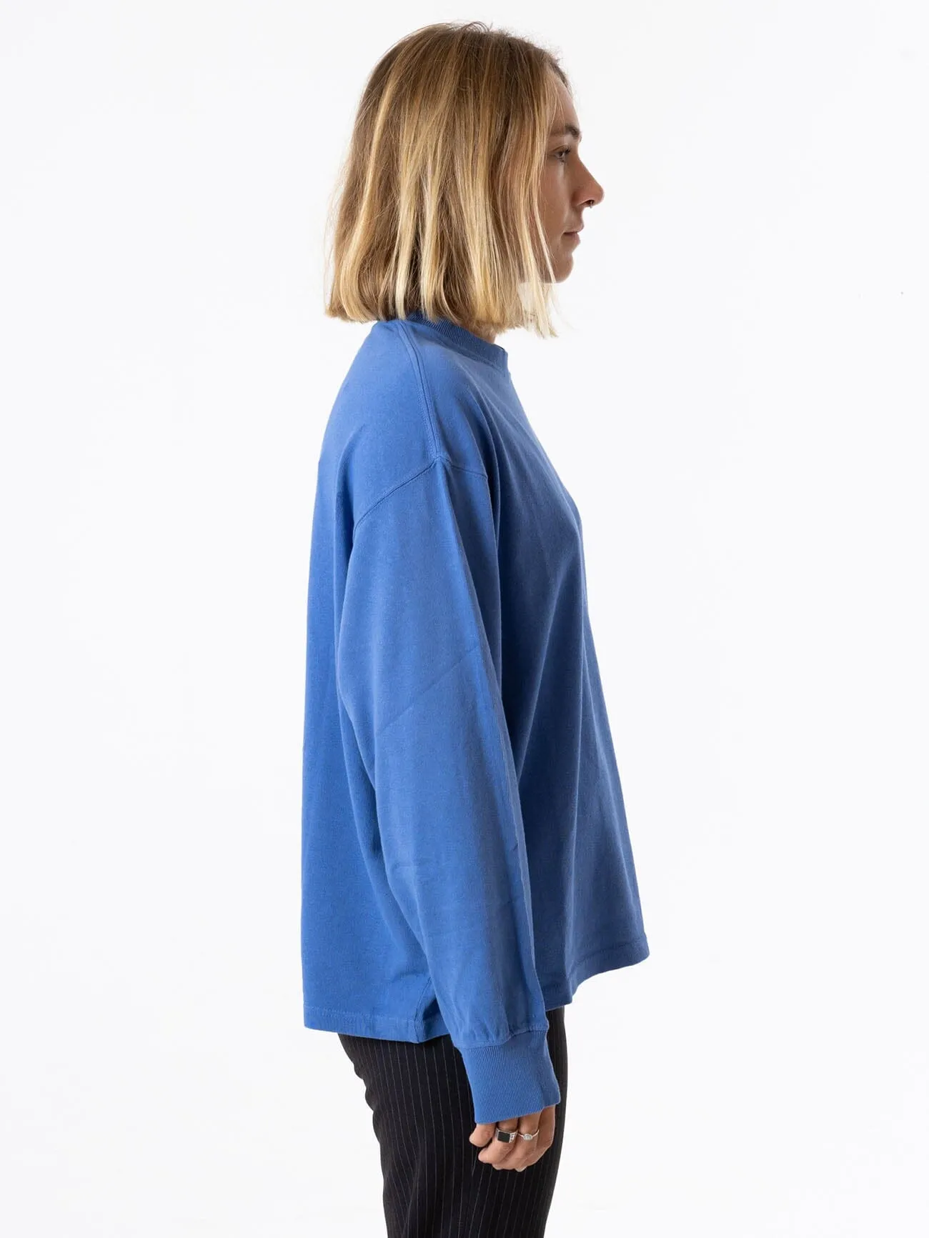 Spectral Long Sleeve Oversized Tee - Vintage Royal Blue sold by Thrills product image thumbnail 4