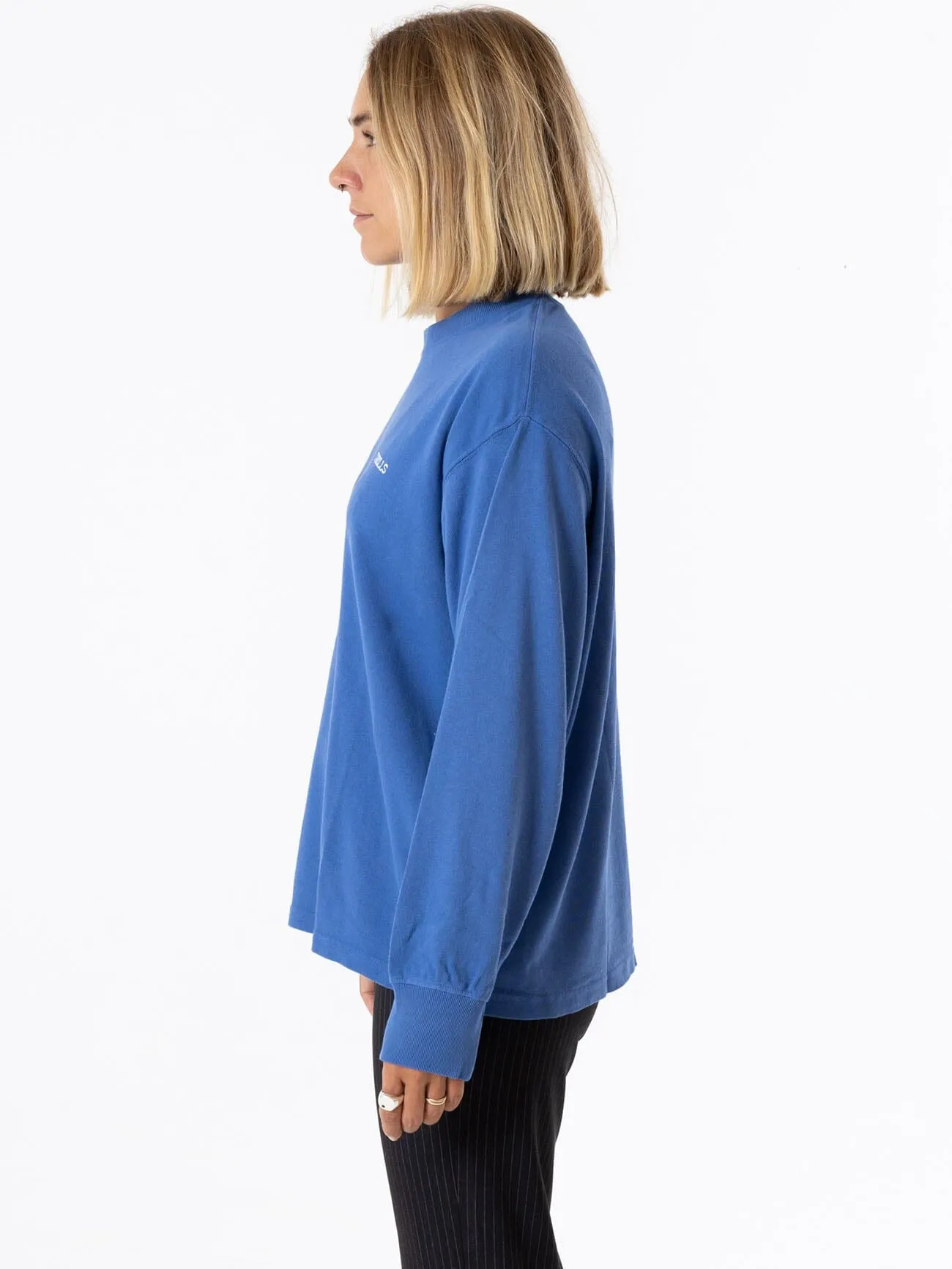Spectral Long Sleeve Oversized Tee - Vintage Royal Blue sold by Thrills product image thumbnail 3
