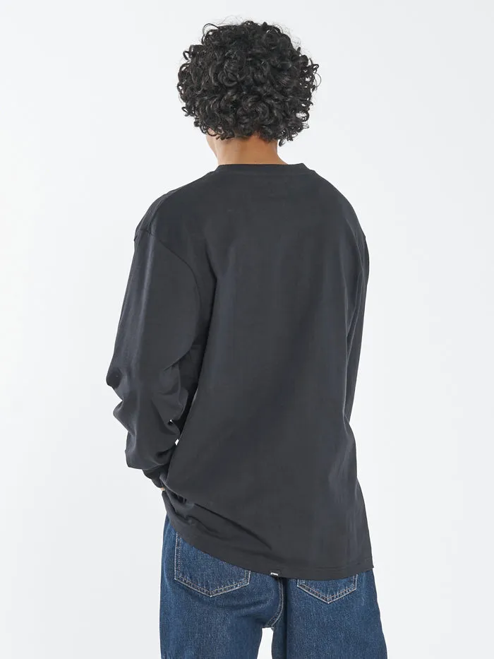 Thrills Union Oversize Fit Long Sleeve Pocket Tee - Black sold by Thrills product image thumbnail 2