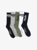 Minimal Thrills 5 Pack Sock - Black / White / Army Green / Total Eclipse / Grey Marle sold by Thrills
