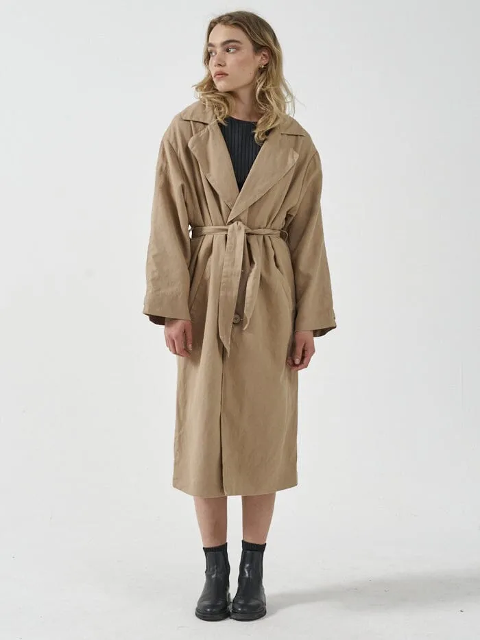 Discovery Trench Coat - Faded Khaki sold by Thrills product image thumbnail 4