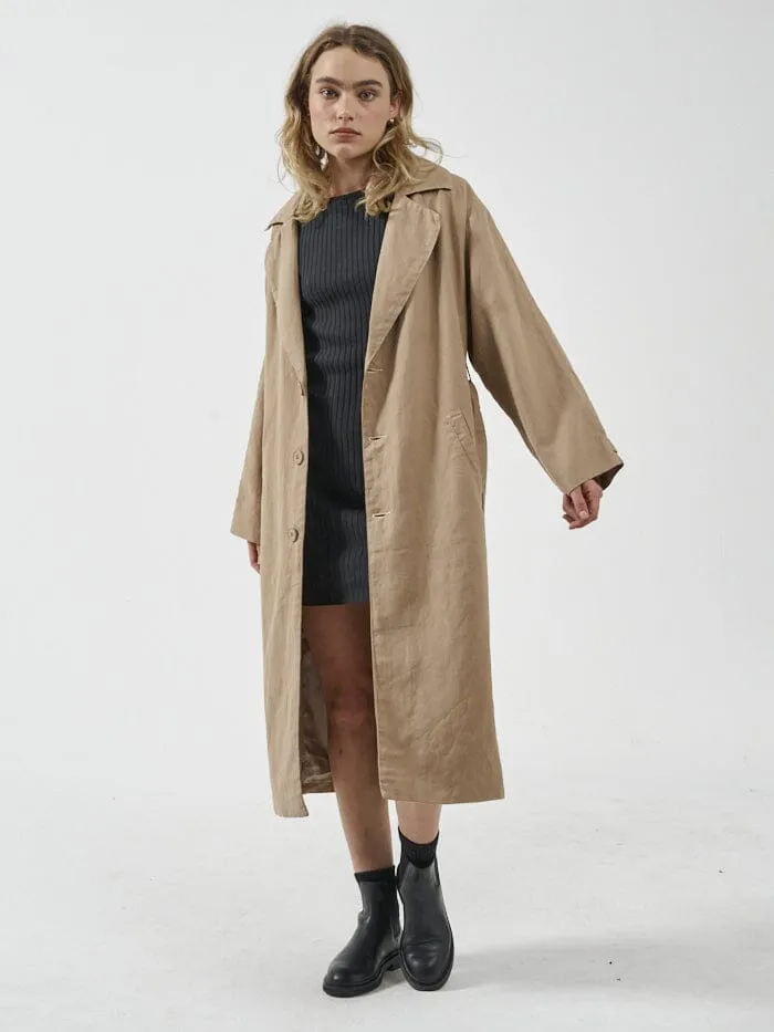 Discovery Trench Coat - Faded Khaki sold by Thrills