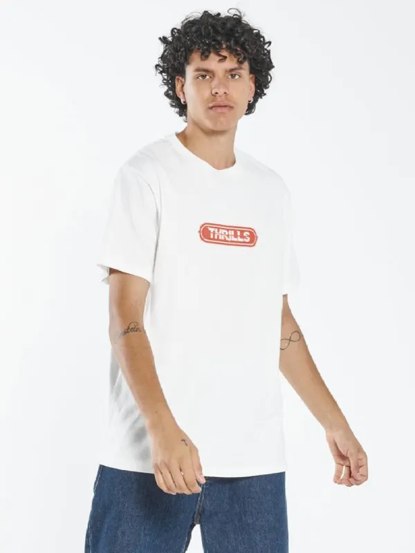 Red Pill Merch Fit Tee - Dirty White sold by Thrills