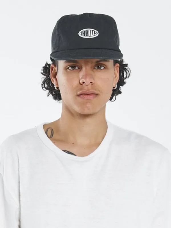 Two Tone 5 Panel Cap - Black sold by Thrills