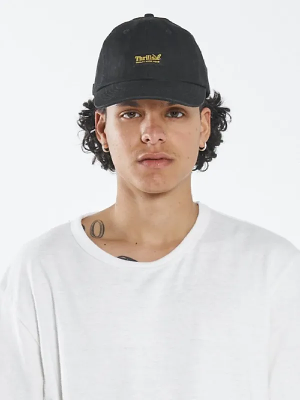 Thrills Union 6 Panel Cap - Black sold by Thrills