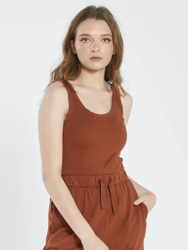 Hemp Retro Tank - Coffee sold by Thrills