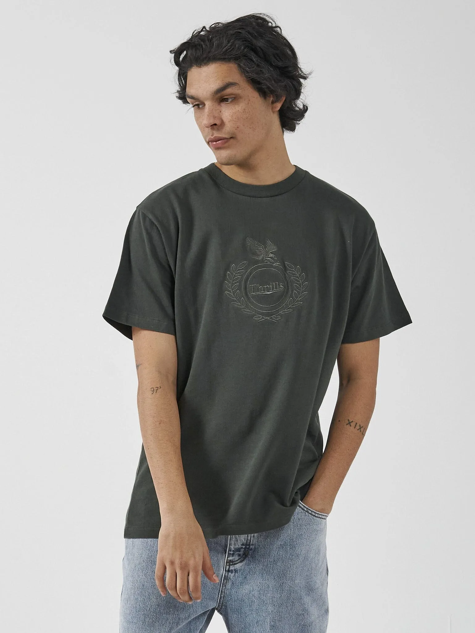 Engineered For Speed Merch Fit Tee - Oil Green sold by Thrills product image thumbnail 3