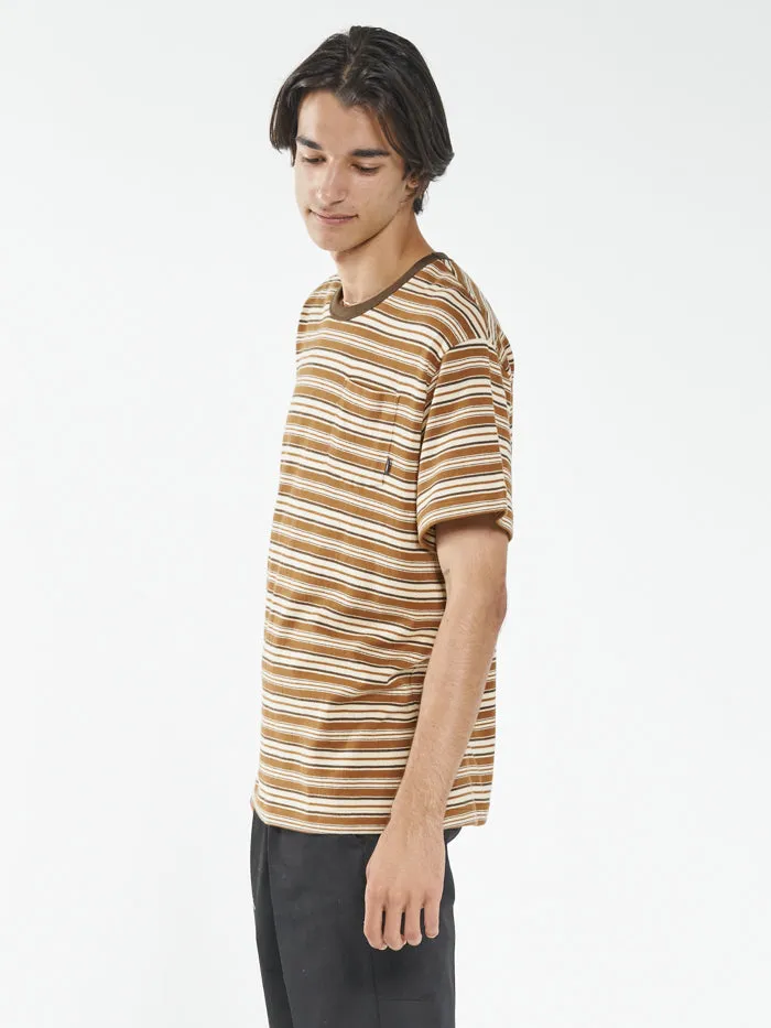 Los Thrills Stripe Merch Fit Pocket Tee - Stone sold by Thrills product image thumbnail 4