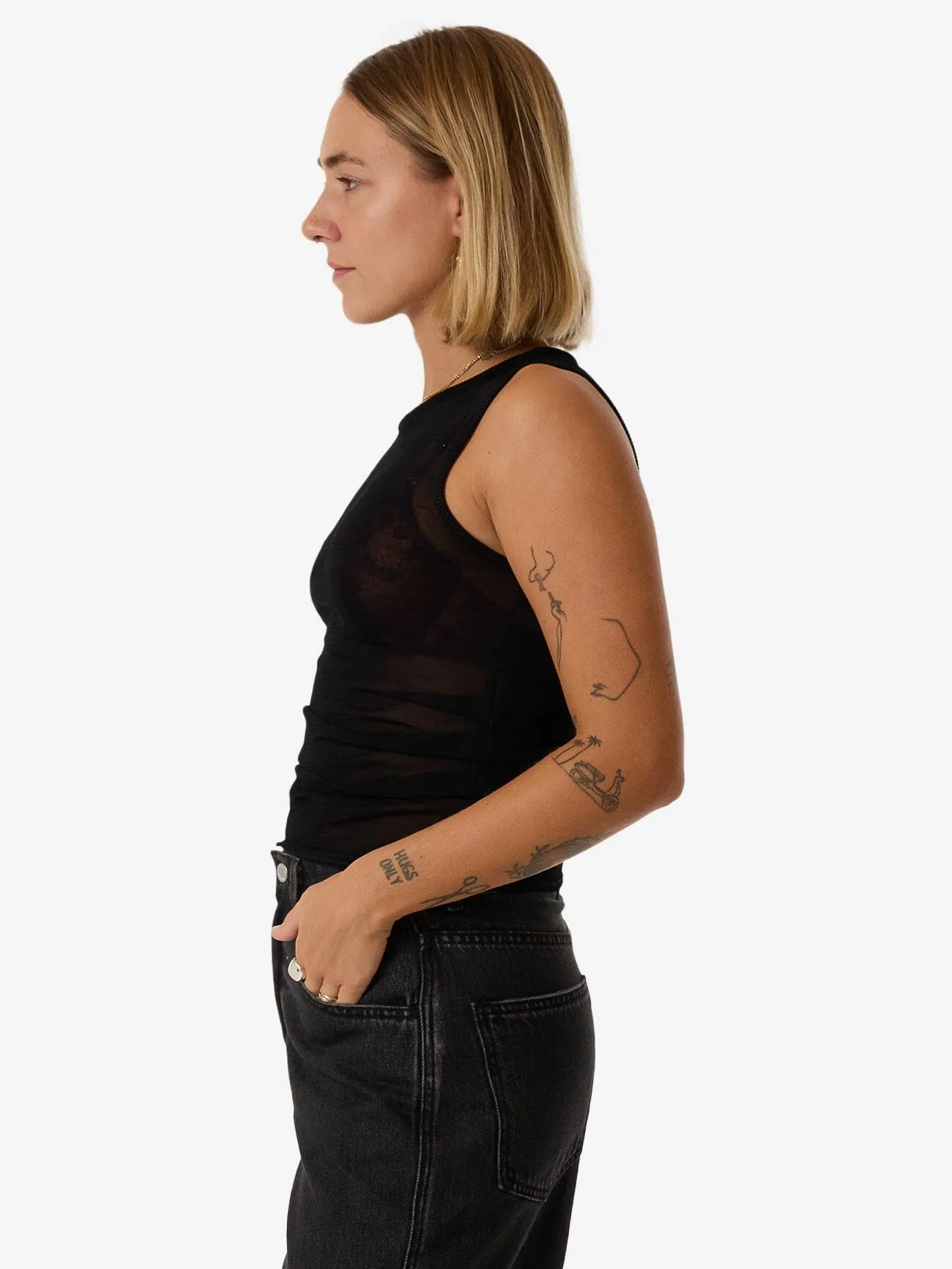 Anais Knit Tank - Black sold by Thrills product image thumbnail 4