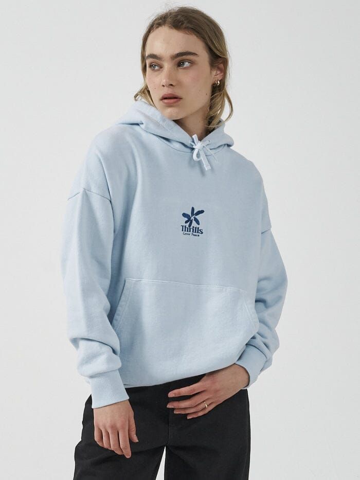 Delia Fleece Hood - Baby Blue sold by Thrills