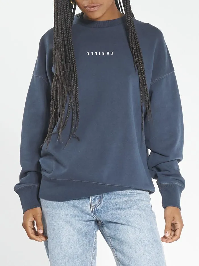 Minimal Thrills Slouch Crew - Ink Navy sold by Thrills product image thumbnail 4