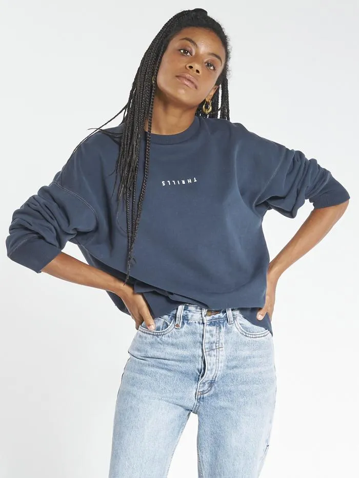 Minimal Thrills Slouch Crew - Ink Navy sold by Thrills product image thumbnail 2