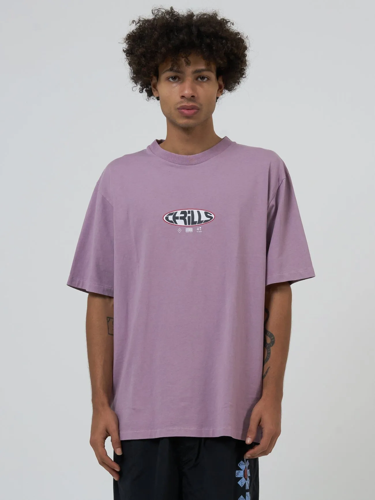 Interlock Oversize Fit Tee - Mauve Shadows sold by Thrills
