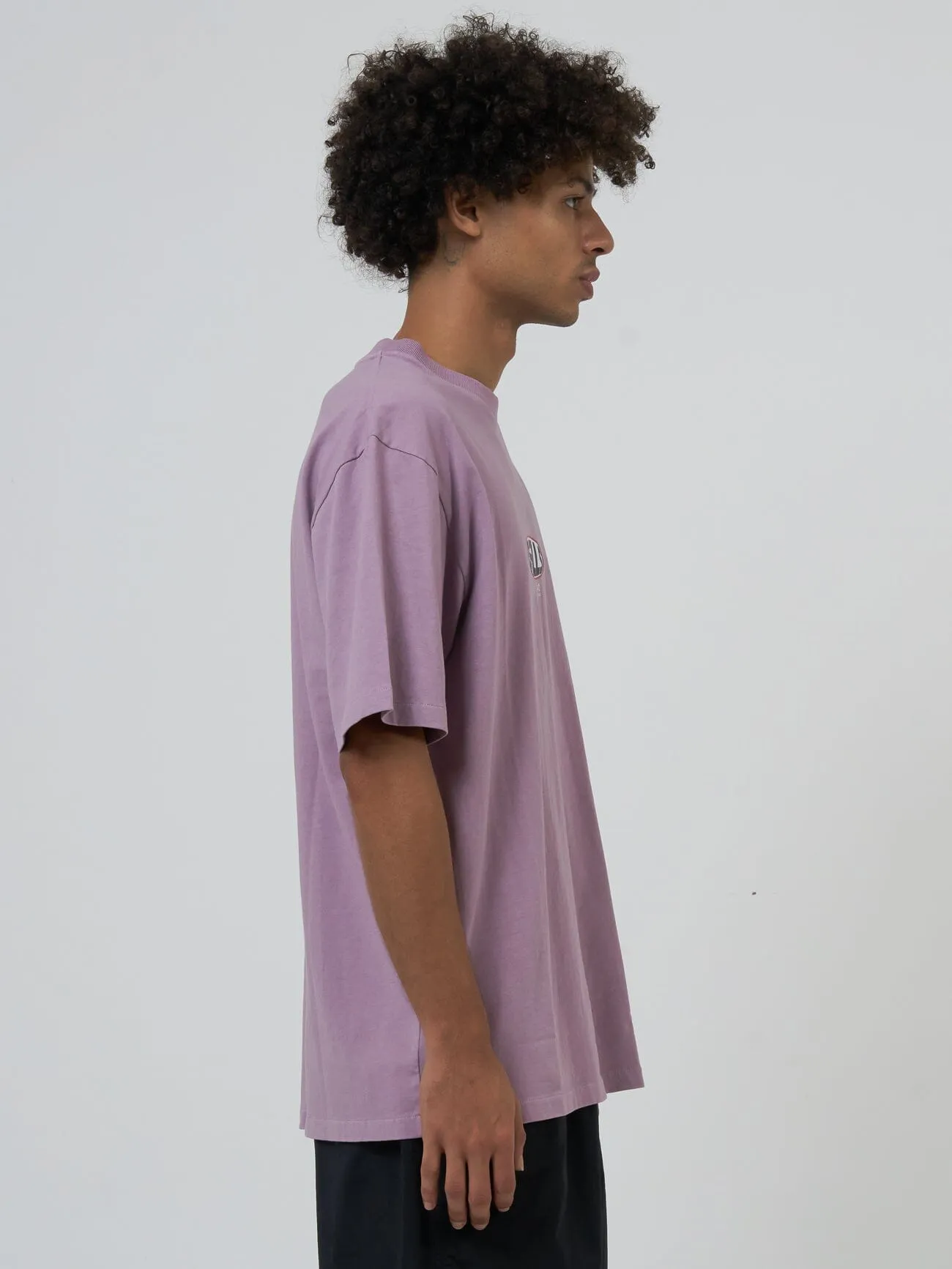 Interlock Oversize Fit Tee - Mauve Shadows sold by Thrills product image thumbnail 3