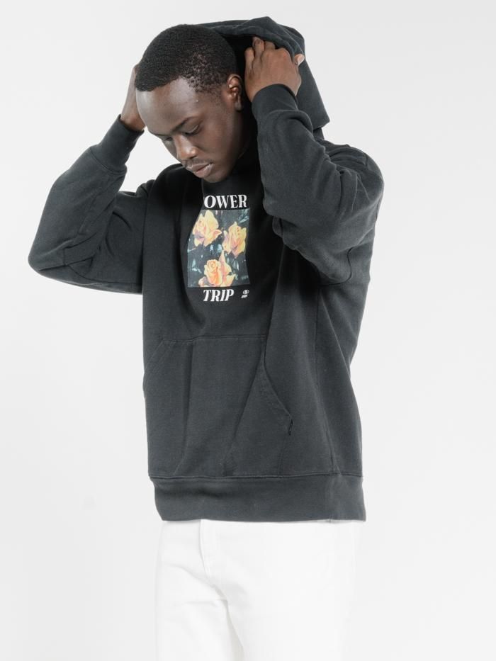 Power Trip Slouch Pull On Hood - Black sold by Thrills product image thumbnail 3