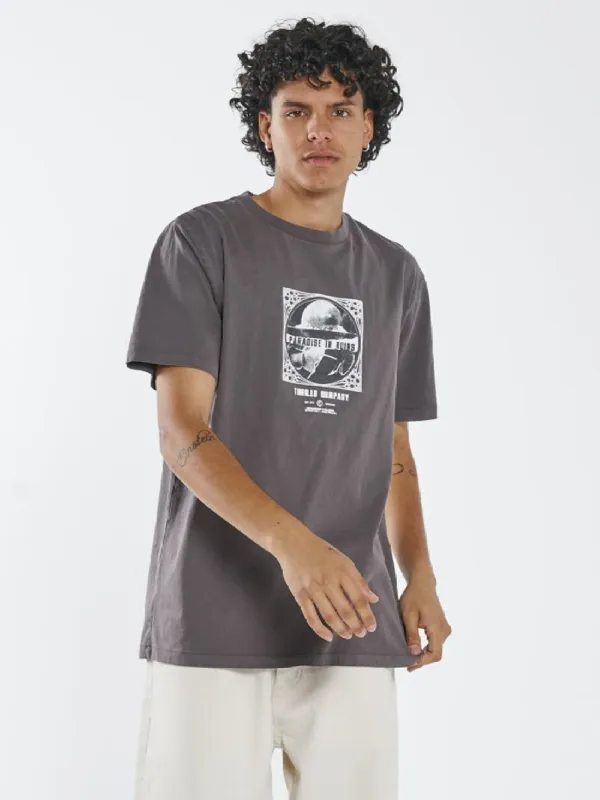 Paradise Smoke Merch Fit Tee - Plum sold by Thrills