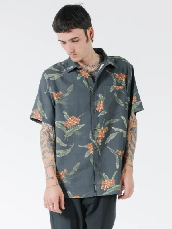 Scorpion Island Short Sleeve Shirt - Black made by Thrills
