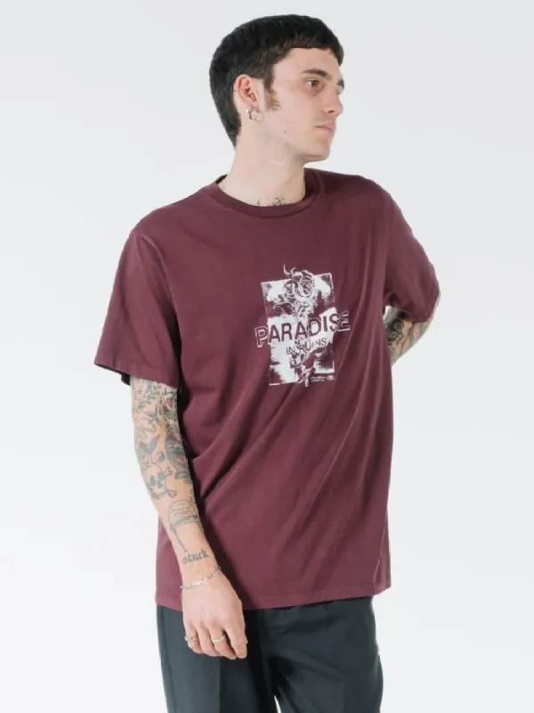 Hidden Paradise Merch Fit Tee - Blood Red sold by Thrills