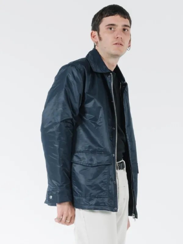 Station Jacket  - Washed Navy sold by Thrills