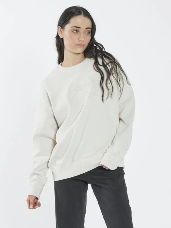 Paradise Crest Slouch Crew - Unbleached sold by Thrills