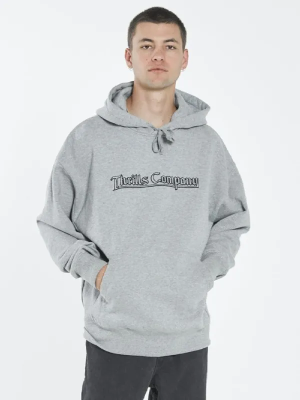 Knights Slouch Pull On Hood - Grey Marle sold by Thrills