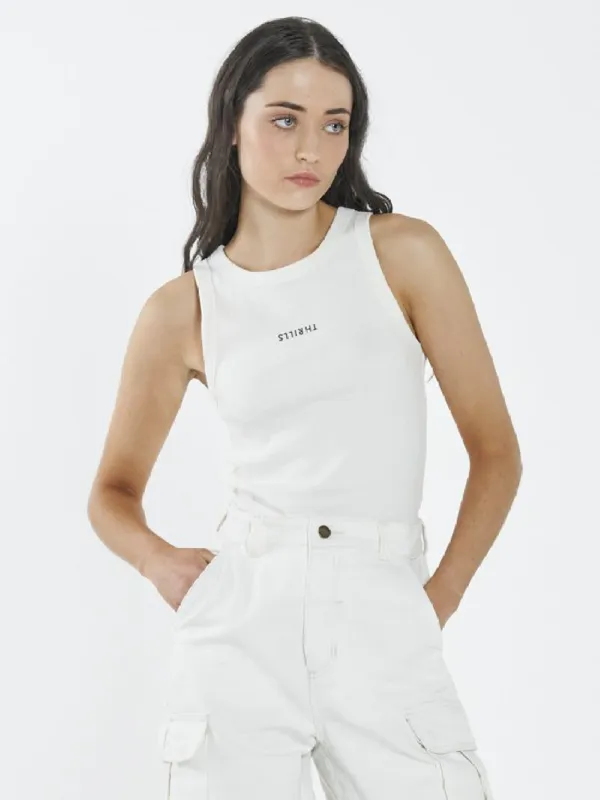 Minimal Thrills Racer Front Tank - Tofu sold by Thrills