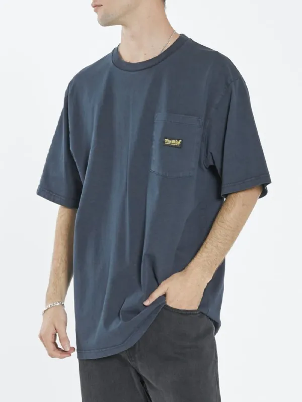 Thrills Union Oversize Fit Pocket Tee - True Navy sold by Thrills