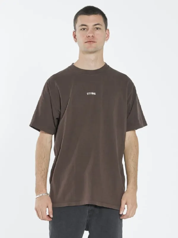 Minimal Thrills Merch Fit Tee - Postal Brown sold by Thrills