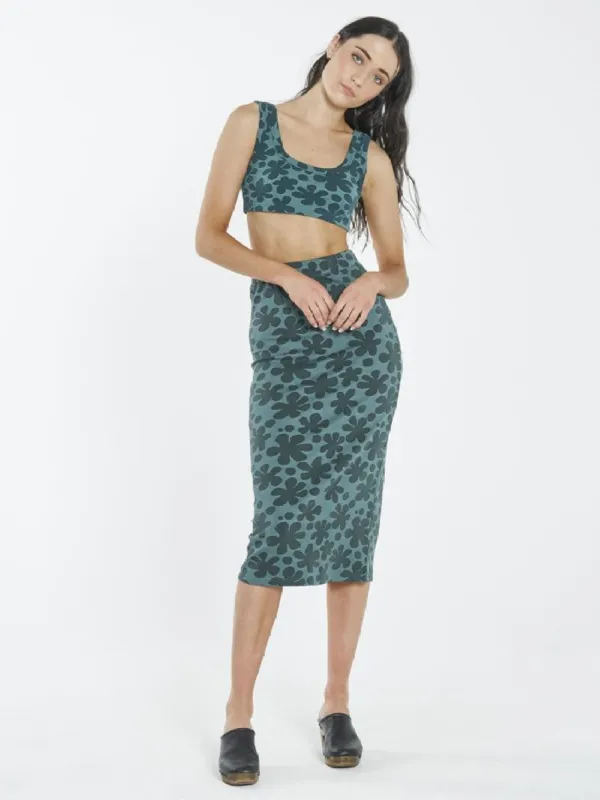 Layla Skirt - Vintage Teal sold by Thrills