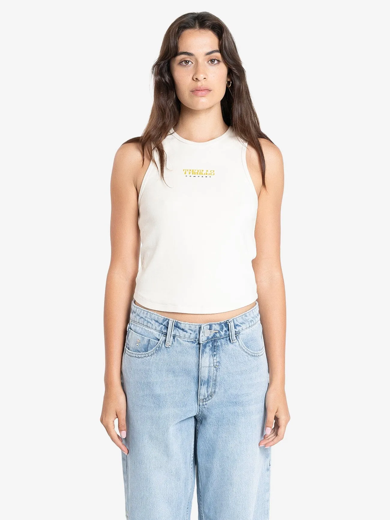 High Standards Curve Tank - Cashew sold by Thrills