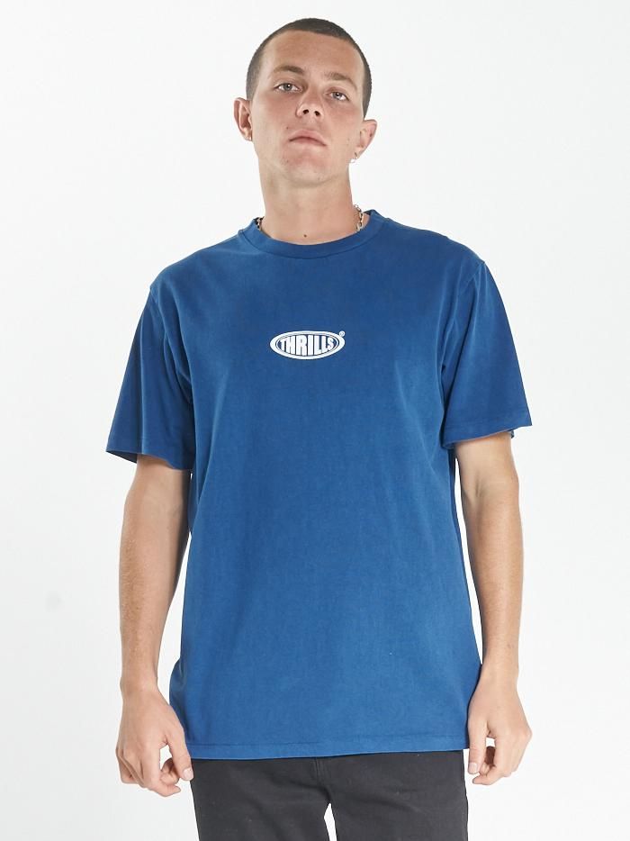 Warped Merch Fit Tee - Royal Blue sold by Thrills