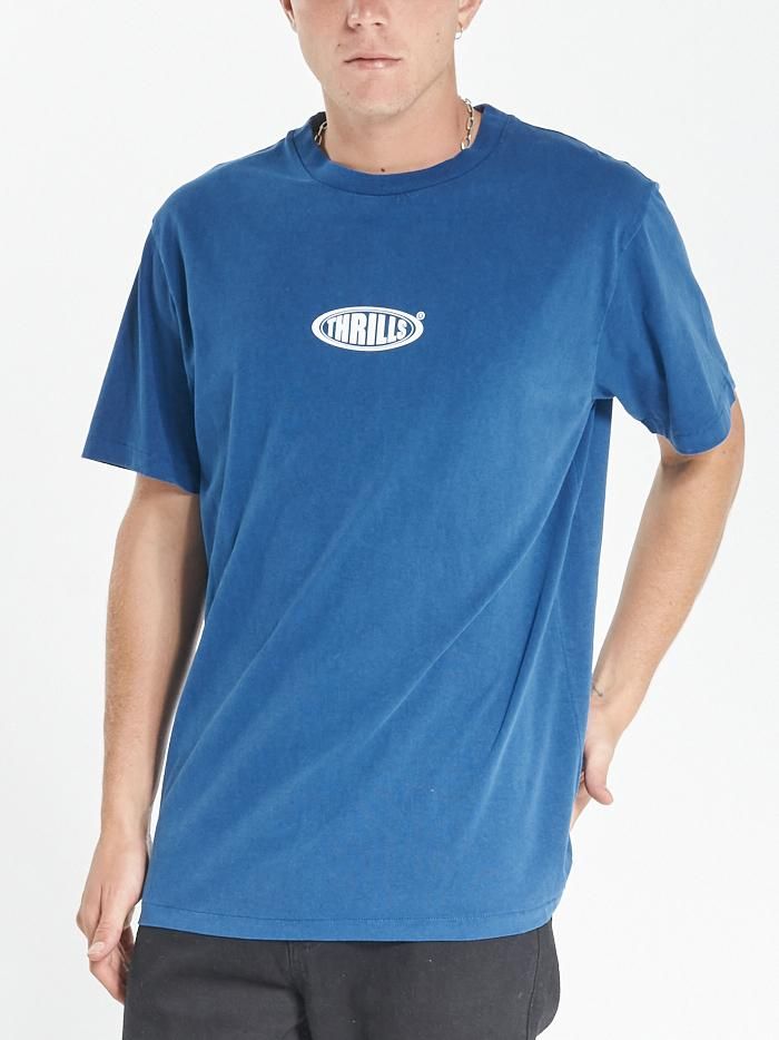 Warped Merch Fit Tee - Royal Blue sold by Thrills product image thumbnail 4