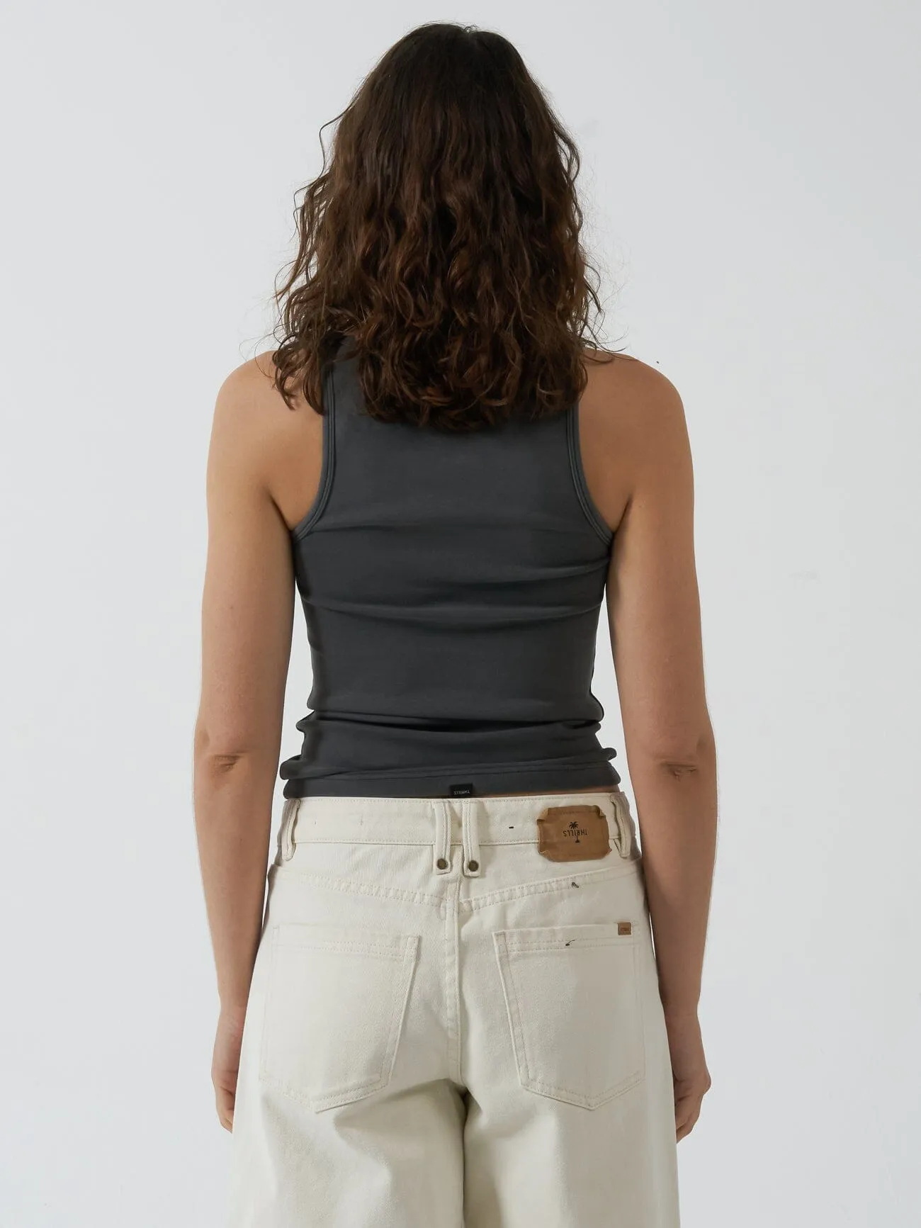 Minimal Thrills Scoop Tank - Merch Black sold by Thrills product image thumbnail 2
