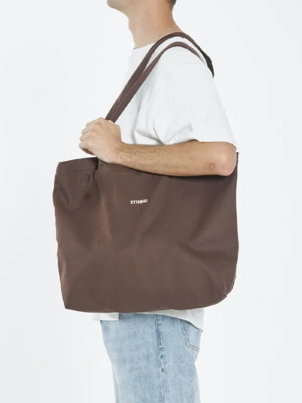 Minimal Thrills Tote Bag - Postal Brown sold by Thrills