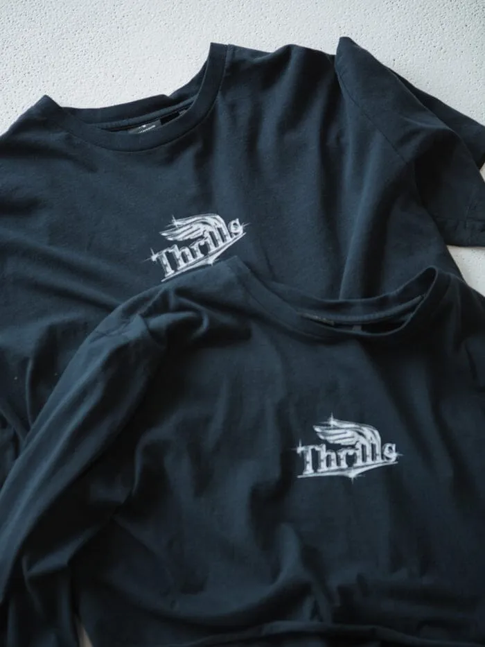 Chrome Smith LS Merch Super Crop Tee - Twilight Black sold by Thrills product image thumbnail 5