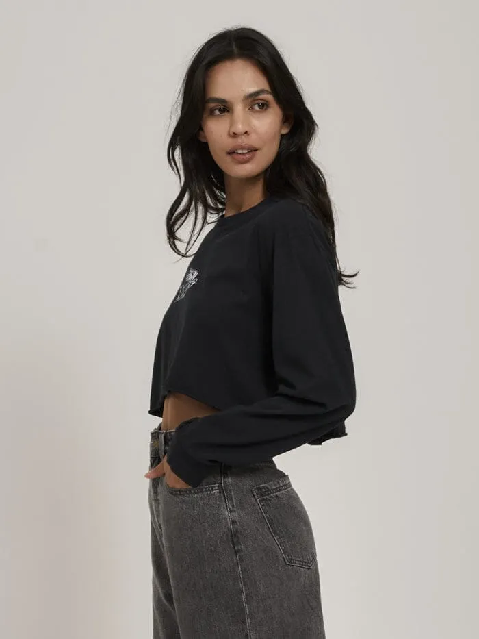 Chrome Smith LS Merch Super Crop Tee - Twilight Black sold by Thrills product image thumbnail 3