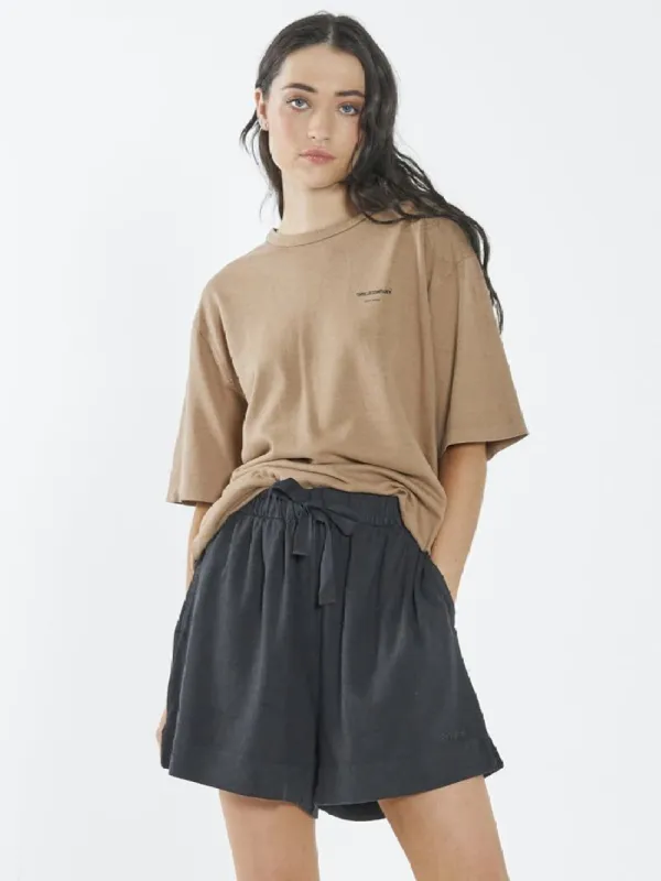 Thrills Stamp Hemp Box Tee - Sand sold by Thrills