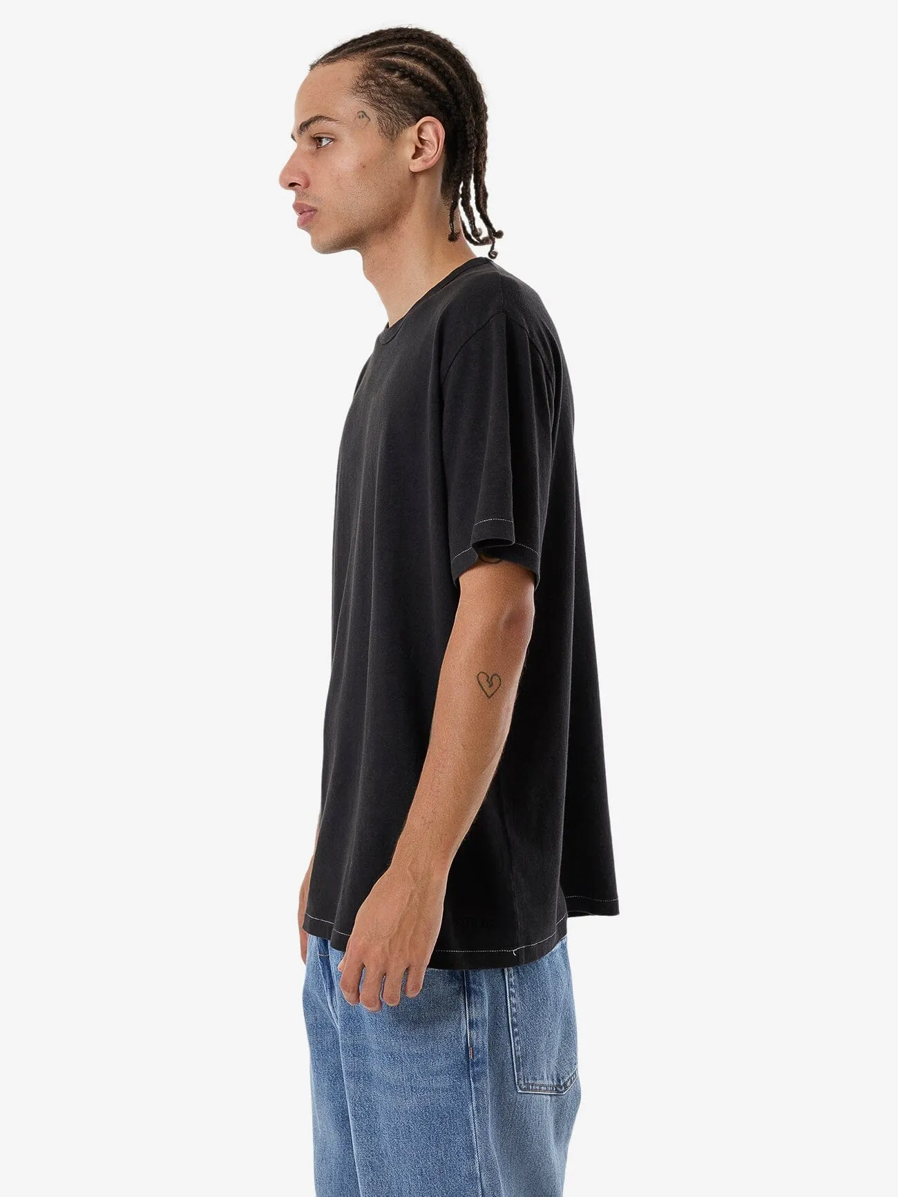 Hemp Thrills Embro Bind Merch Fit Tee - Black sold by Thrills product image thumbnail 3