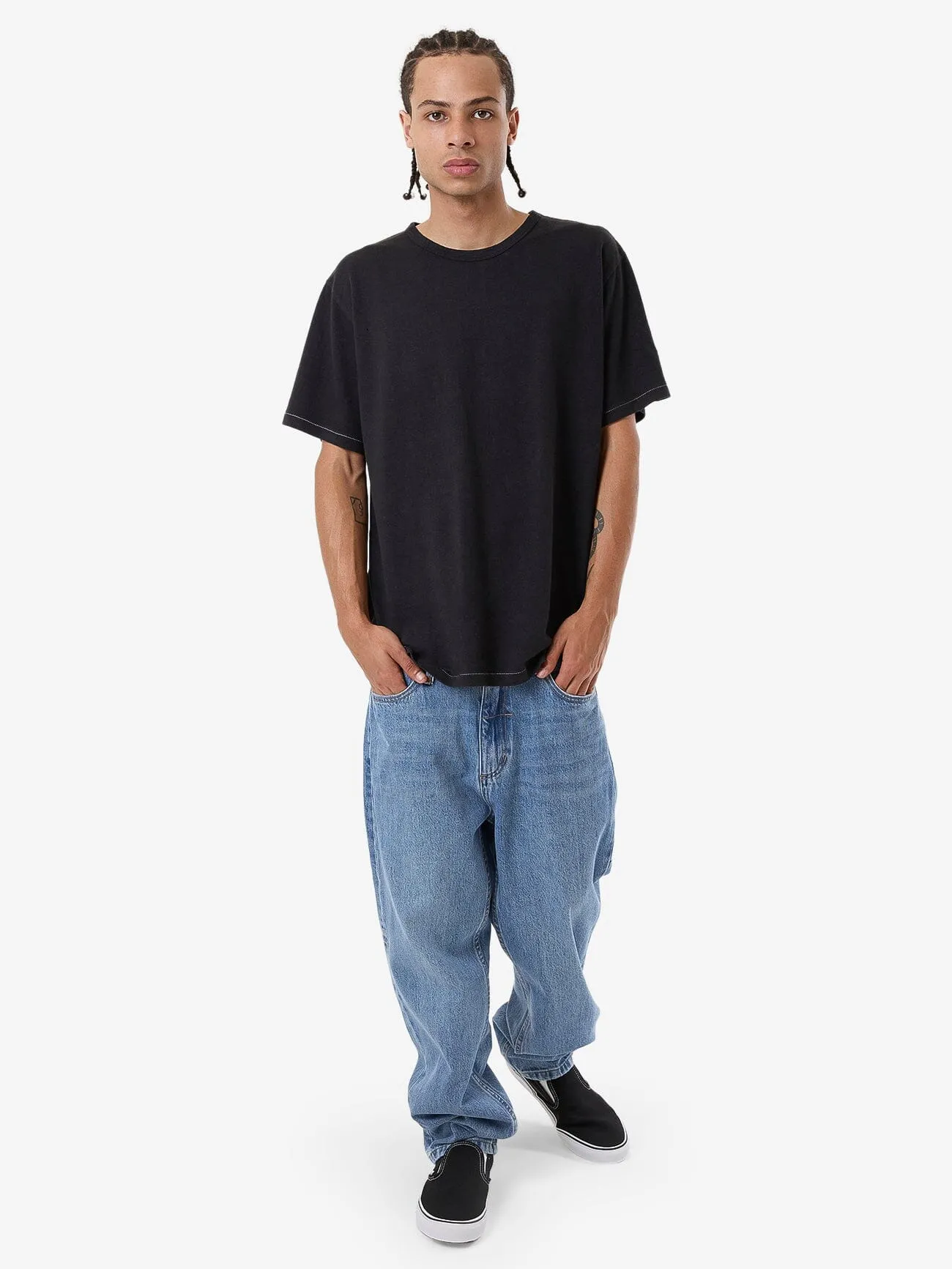 Hemp Thrills Embro Bind Merch Fit Tee - Black sold by Thrills product image thumbnail 5