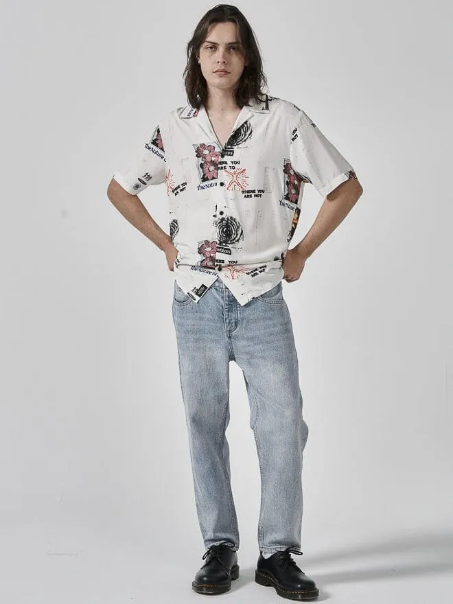 Nature Of Reality Bowling Shirt - Dirty White sold by Thrills product image thumbnail 5