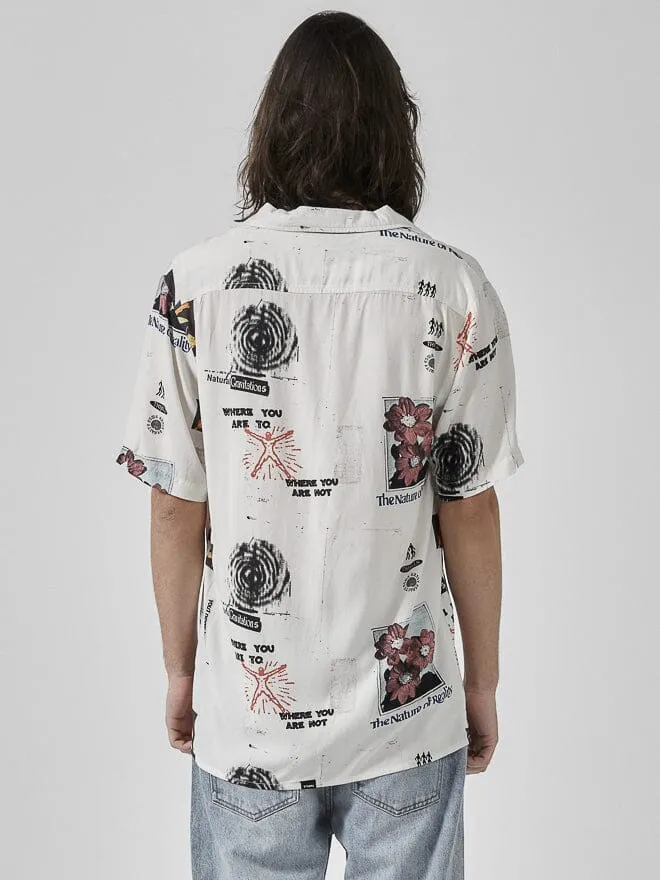 Nature Of Reality Bowling Shirt - Dirty White sold by Thrills product image thumbnail 2