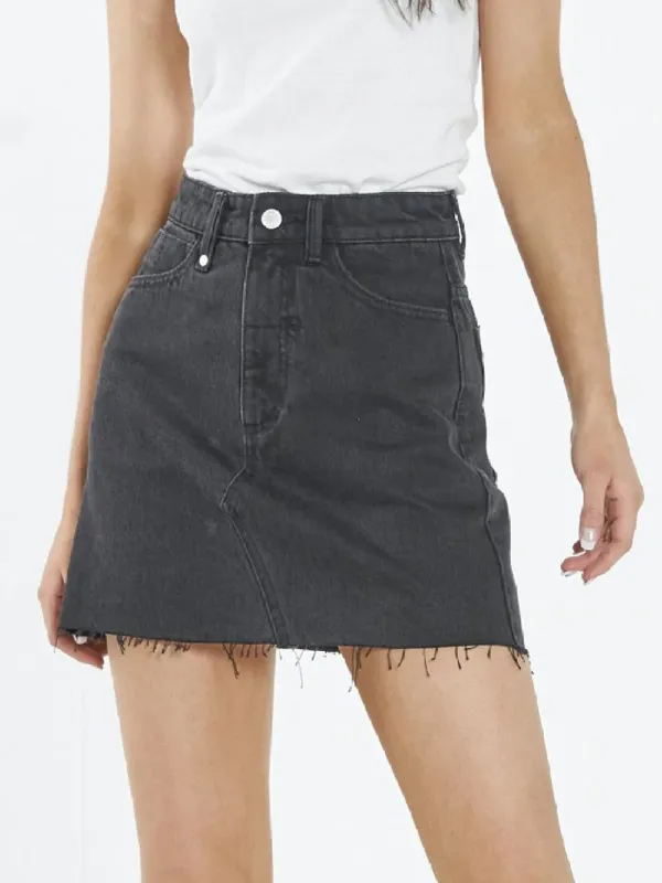 Leni Skirt - Aged Black sold by Thrills