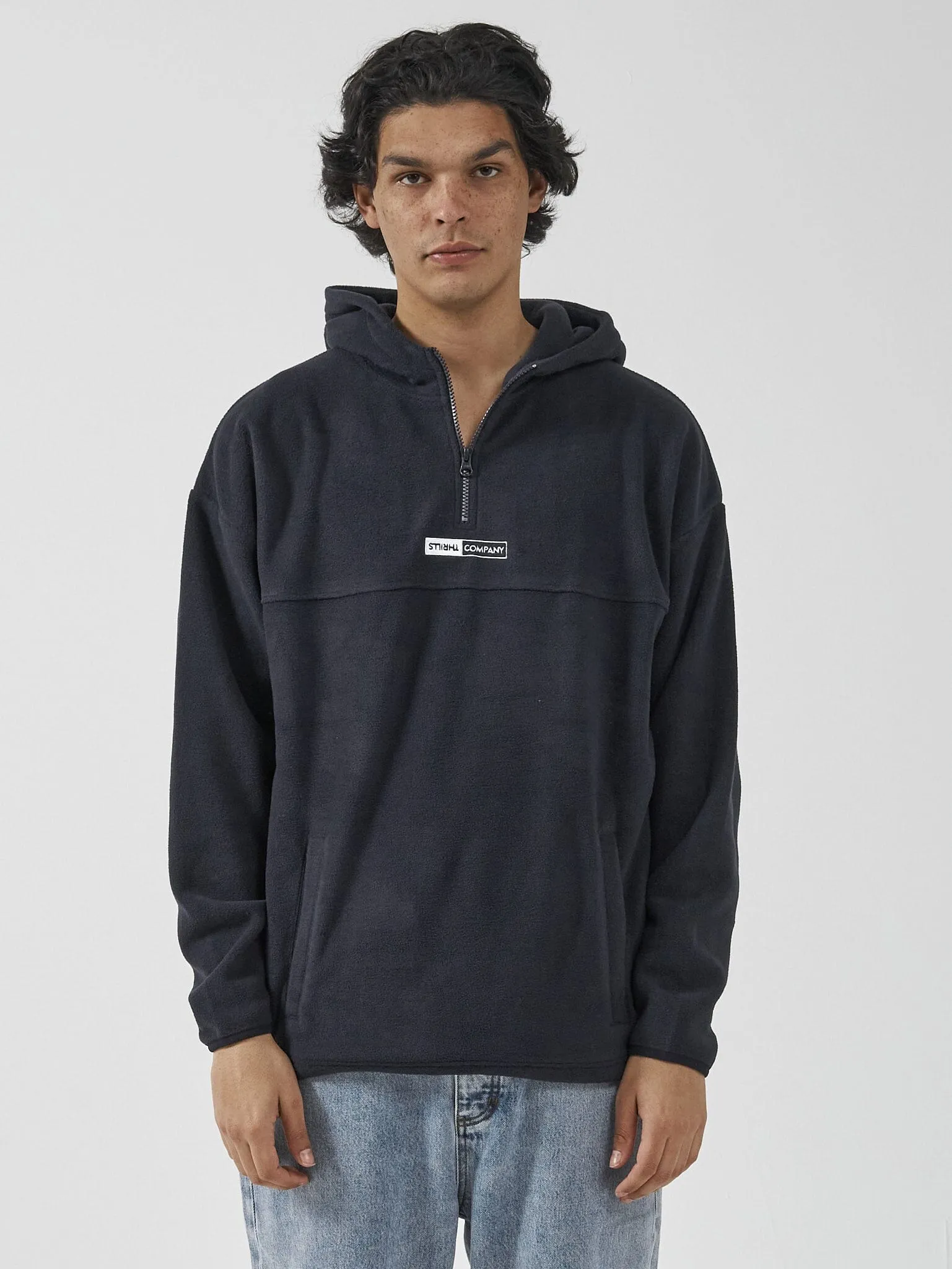 Positive No Negative Polar Fleece Slouch Hood - Dark Navy sold by Thrills product image thumbnail 4