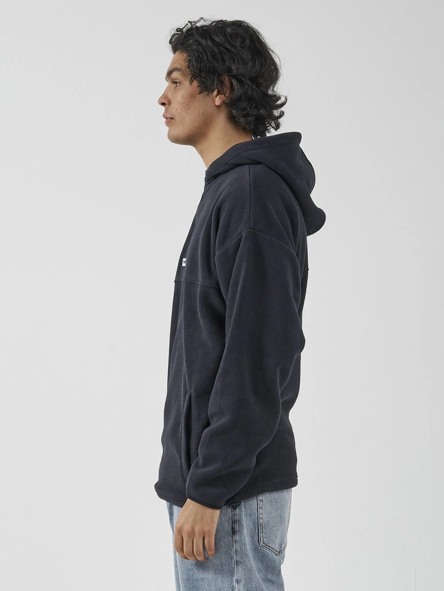Positive No Negative Polar Fleece Slouch Hood - Dark Navy sold by Thrills product image thumbnail 3